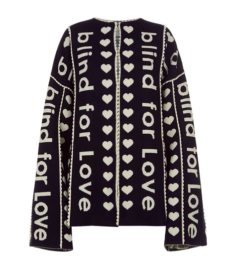 gucci cardigan blind for love